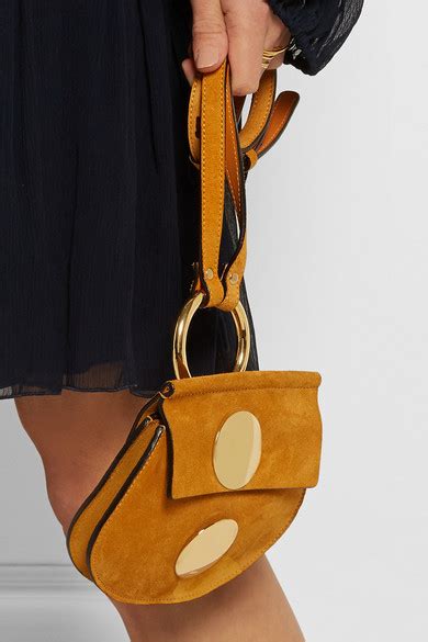 Chloé Chloé Mini Faye Shoulder Bag In Brown Suede on SALE